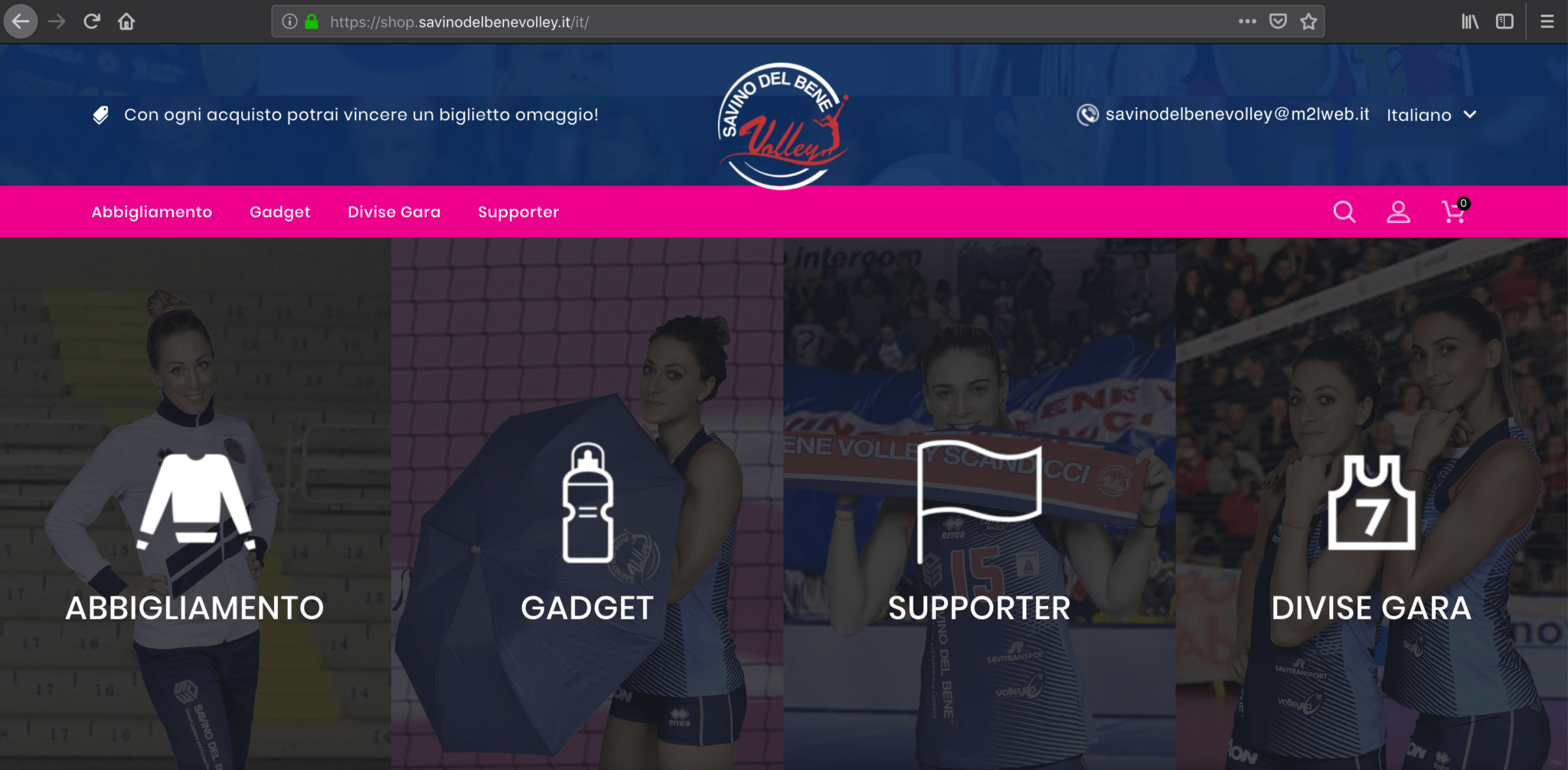 E’ arrivato il nostro e-commerce, corri su shop.savinodelbenevolley.it!